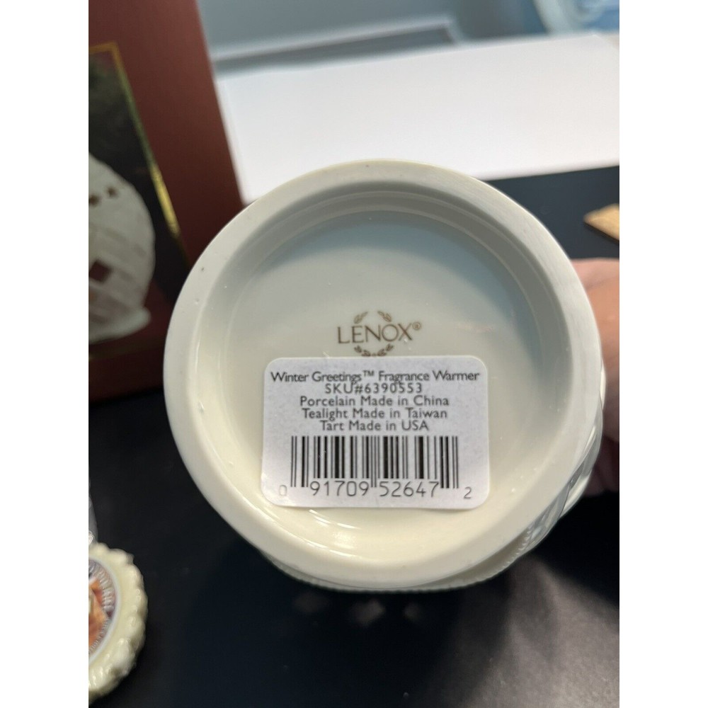 NIB - Lenox Winter Greetings Fragrance Warmer Yankee Candle Vanilla Tart Wax - Picture 10 of 12